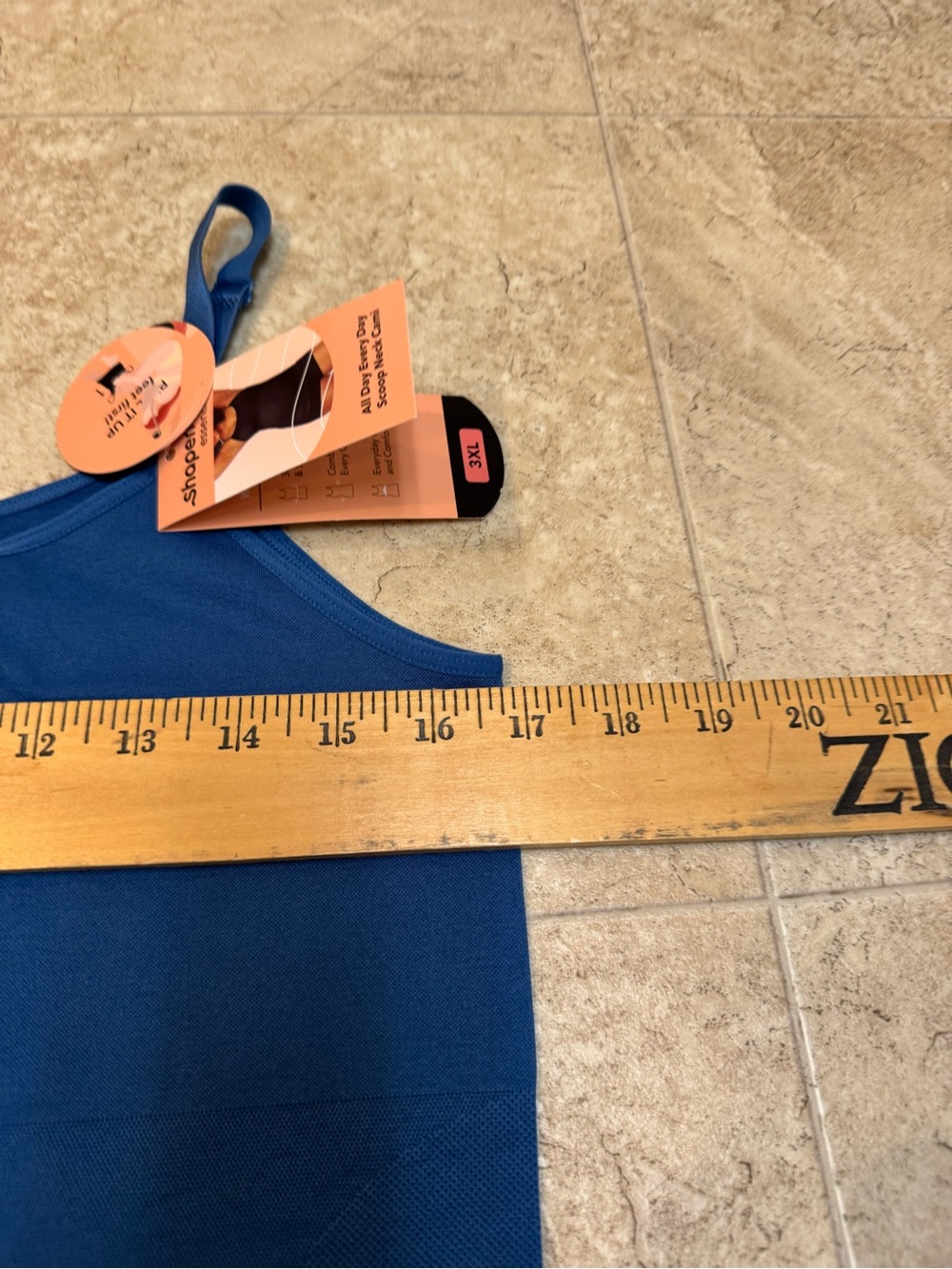 Shapermint Women’s Blue All Day Everyday Scoop Neck Cami Size 3XL New - Picture 6 of 8